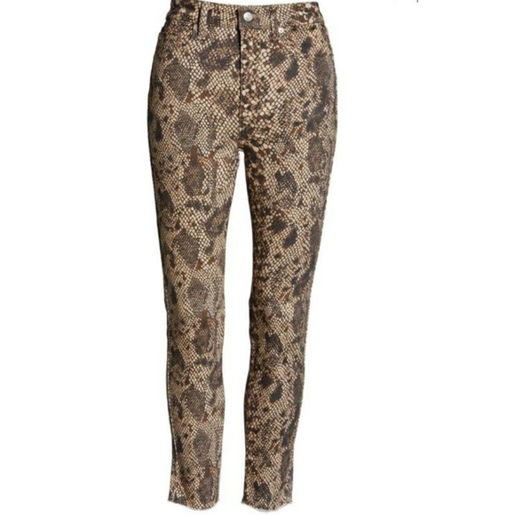 FREE PEOPLE High Rise Snake Print Jeans - Picture 3 of 6